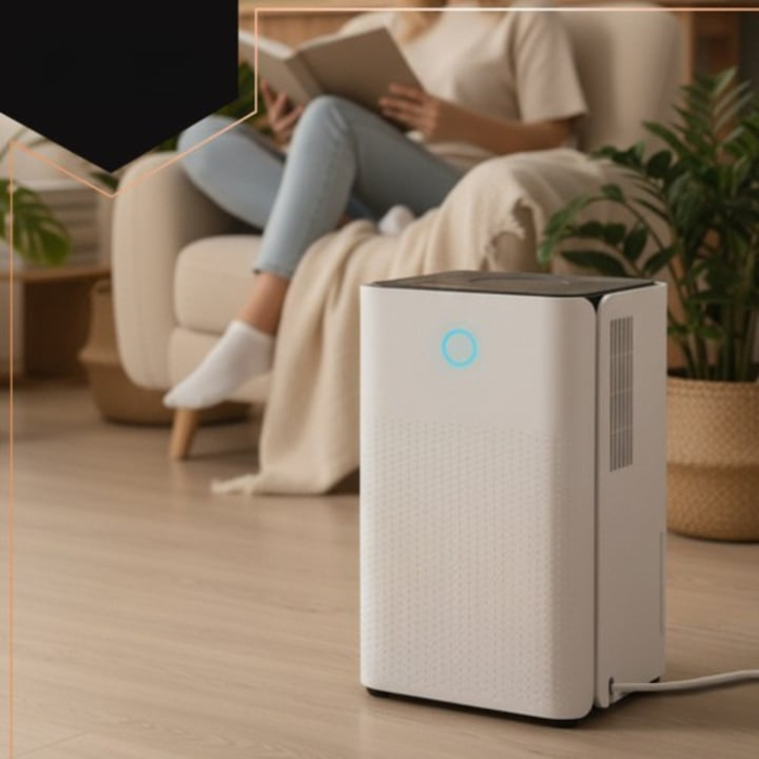 Dezumidificator VarioShop, 12L/24h, control WiFi, putere 200W, alb, 44, 5x25, 5x22cm [7]