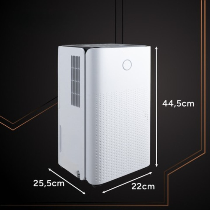 Dezumidificator VarioShop, 12L/24h, control WiFi, putere 200W, alb, 44, 5x25, 5x22cm [10]