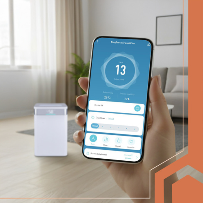Dezumidificator VarioShop®, 20L/24h cu WiFi, Umidistat Reglabil, Temporizator 1–24h, Rezervor 4.3L, Mod Uscare Rufe, Zgomot Redus 43 dB, Drenaj Continu, Agent Ecologic R290 [13]