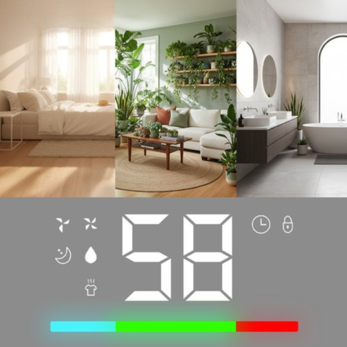 Dezumidificator VarioShop®, 20L/24h cu WiFi, Umidistat Reglabil, Temporizator 1–24h, Rezervor 4.3L, Mod Uscare Rufe, Zgomot Redus 43 dB, Drenaj Continu, Agent Ecologic R290 [15]