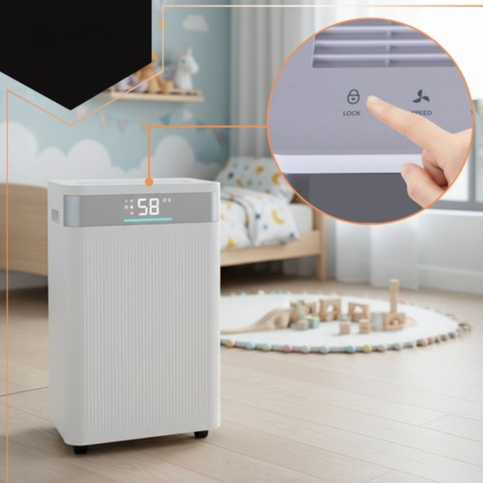 Dezumidificator VarioShop®, 20L/24h cu WiFi, Umidistat Reglabil, Temporizator 1–24h, Rezervor 4.3L, Mod Uscare Rufe, Zgomot Redus 43 dB, Drenaj Continu, Agent Ecologic R290 [10]