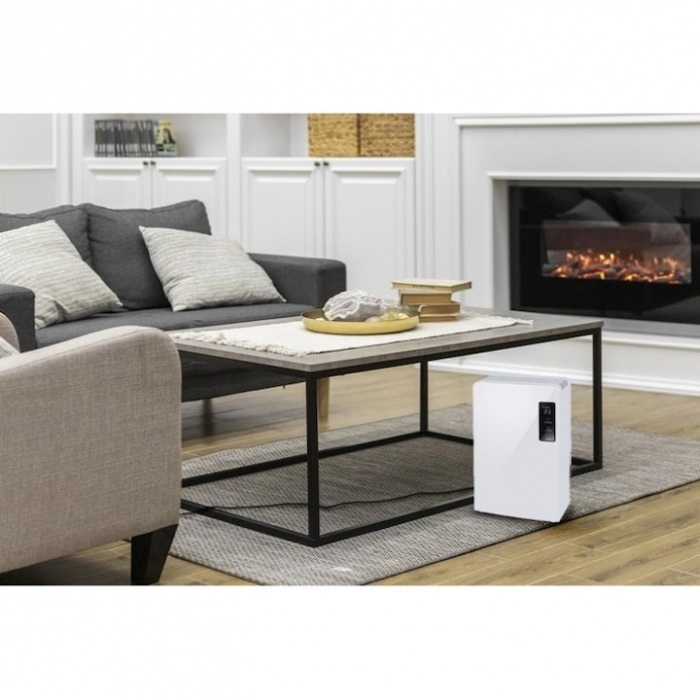 Dezumidificator VarioShop®, Functie Purificare, Higrometru si Termometru, Silentios, Rezistent la Temperaturi Scazute, Acoperire 30 mp, Rezervor 1800 ml, Furtun de Drenaj, 90 W, 36 x 24 x 13 cm, Alb [8]
