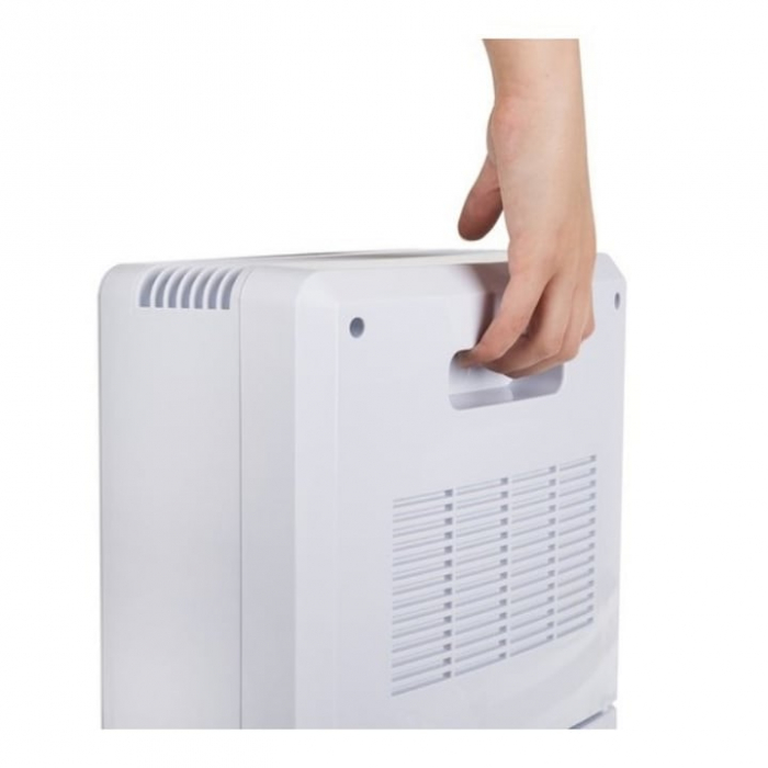 Dezumidificator VarioShop®, Functie Purificare, Higrometru si Termometru, Silentios, Rezistent la Temperaturi Scazute, Acoperire 30 mp, Rezervor 1800 ml, Furtun de Drenaj, 90 W, 36 x 24 x 13 cm, Alb [10]