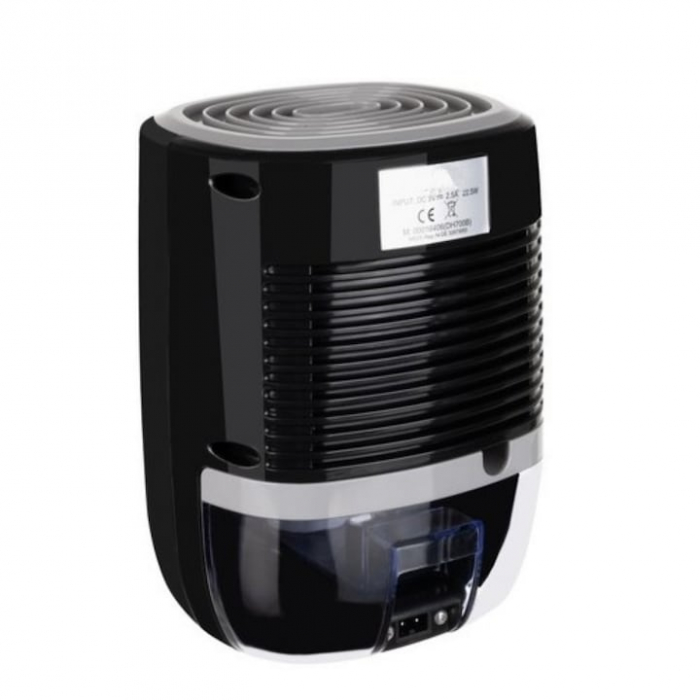 Dezumidificator VarioShop®, silentios, consum redus de energie, furtun pentru scurgerea apei, tehnologia Peltier, 300 ml /zi, capacitate rezervor 800 ml, 22.5 W, 22.5 x 16 x 14 cm, Negru [11]