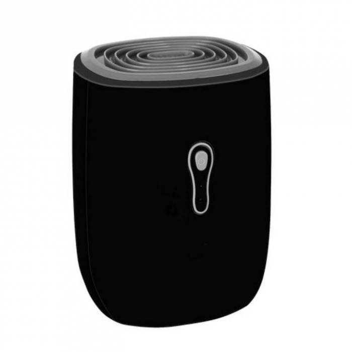 Dezumidificator VarioShop®, silentios, consum redus de energie, furtun pentru scurgerea apei, tehnologia Peltier, 300 ml /zi, capacitate rezervor 800 ml, 22.5 W, 22.5 x 16 x 14 cm, Negru [8]