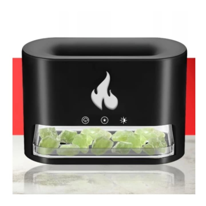 Difuzor aromaterapie 3 in 1 VarioShop®, cu efect semineu LED, umidificator, aromaterapie uleiuri esentiale, temporizator 1/3/6h, rezervor 250 ml, iluminare RGB, consum 10W, negru [15]
