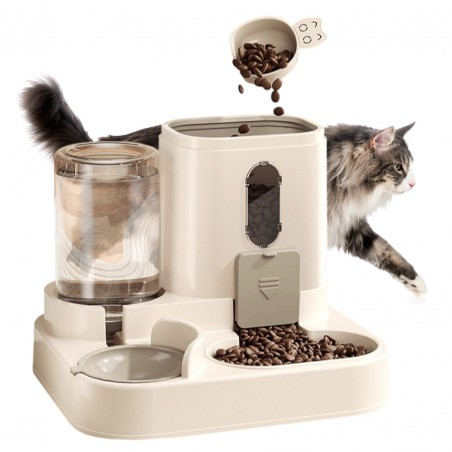 Dispenser automat de apa si mancare pentru pisici si caini 25x23x20 cm [7]