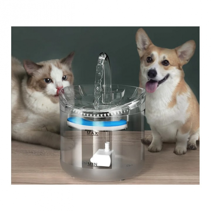 Dispenser de apa automat pentru caini si pisici VarioShop® pentru hidratarea optima a animalelor de companie, cu design adaptabil si capacitate extinsa, senzor infrarosu, purificare apa, ultra-silenti [12]