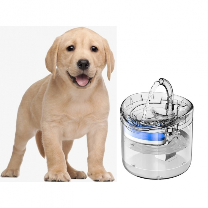 Dispenser de apa automat pentru caini si pisici VarioShop® pentru hidratarea optima a animalelor de companie, cu design adaptabil si capacitate extinsa, senzor infrarosu, purificare apa, ultra-silenti [21]