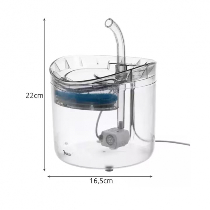 Dispenser de apa automat pentru caini si pisici VarioShop® pentru hidratarea optima a animalelor de companie, cu design adaptabil si capacitate extinsa, senzor infrarosu, purificare apa, ultra-silenti [2]