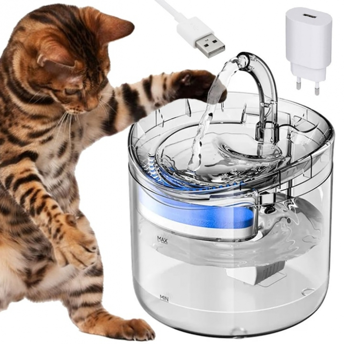 Dispenser de apa automat pentru caini si pisici VarioShop® pentru hidratarea optima a animalelor de companie, cu design adaptabil si capacitate extinsa, senzor infrarosu, purificare apa, ultra-silenti [17]