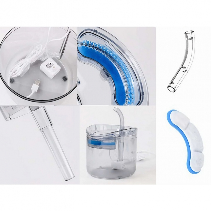 Dispenser de apa automat pentru caini si pisici VarioShop® pentru hidratarea optima a animalelor de companie, cu design adaptabil si capacitate extinsa, senzor infrarosu, purificare apa, ultra-silenti [16]
