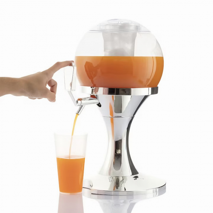 Dispenser de bauturi VarioShop® cu recipient pentru gheata, pentru bauturi alcoolice sau sucuri, in forma de glob, 41 x 24 cm, 3.5 L [13]