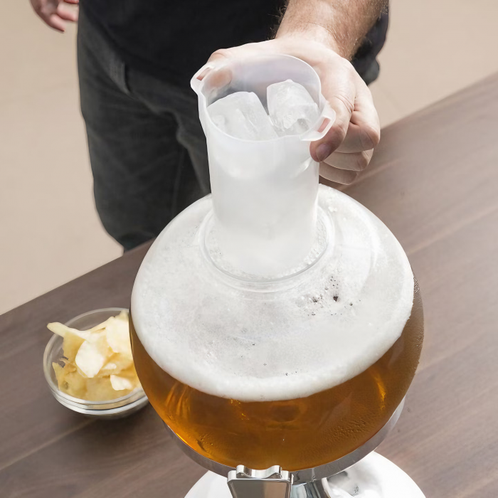 Dispenser de bauturi VarioShop® cu recipient pentru gheata, pentru bauturi alcoolice sau sucuri, in forma de glob, 41 x 24 cm, 3.5 L [5]