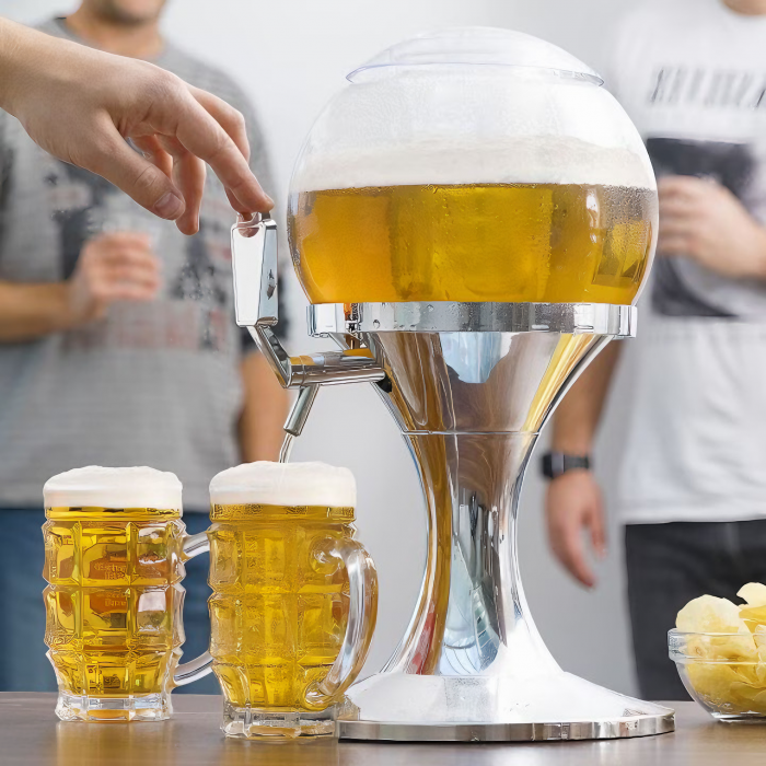 Dispenser de bauturi VarioShop® cu recipient pentru gheata, pentru bauturi alcoolice sau sucuri, in forma de glob, 41 x 24 cm, 3.5 L [4]