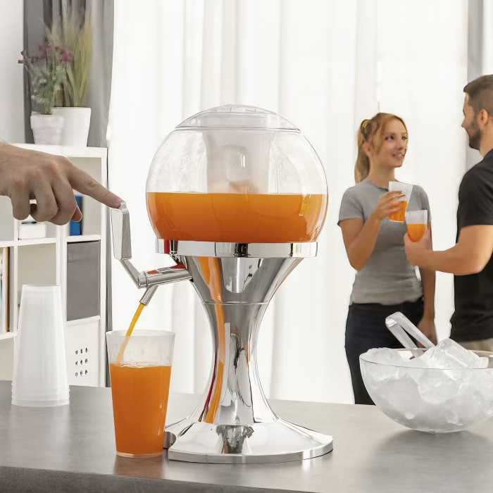 Dispenser de bauturi VarioShop® cu recipient pentru gheata, pentru bauturi alcoolice sau sucuri, in forma de glob, 41 x 24 cm, 3.5 L [9]
