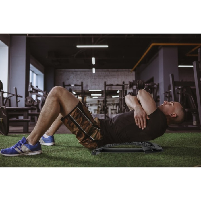 Dispozitiv de intindere a spatelui VarioShop®, cu masaj si acupresura, 3 niveluri reglabile, presopunctura, relaxare musculara, Negru [2]