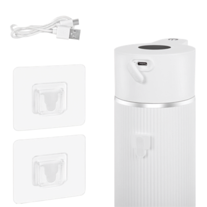 Dozator automat de sapun VarioShop®, 420 ml, senzor infrarosu fara atingere, afisaj LED, 4 niveluri dozare, acumulator 1200 mAh, incarcare USB-C, IPX5, alb [7]