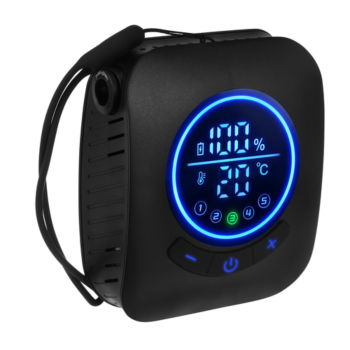 Dus portabil VarioShop®, reincarcabil 8000mAh, pompa electrica USB, afisaj LED, 5 trepte presiune, 4 moduri jet, IPX8, ideal camping, plaja, gradina [9]