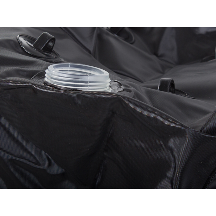 Dus solar portabil 40l VarioShop®, pentru camping gradina si plaja cu furtun si agatatoare, incalzire naturala a apei si design compact, Negru [12]