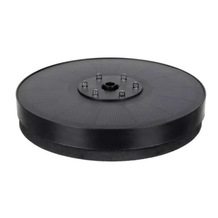 Fantana solara plutitoare pentru gradina VarioShop®, cu 7 capete interschimbabile, lumina LED RGB, 2 moduri de functionare, panou solar 3W, baterie 900mAh, debit 180L/h, inaltime jet pana la 60cm [14]