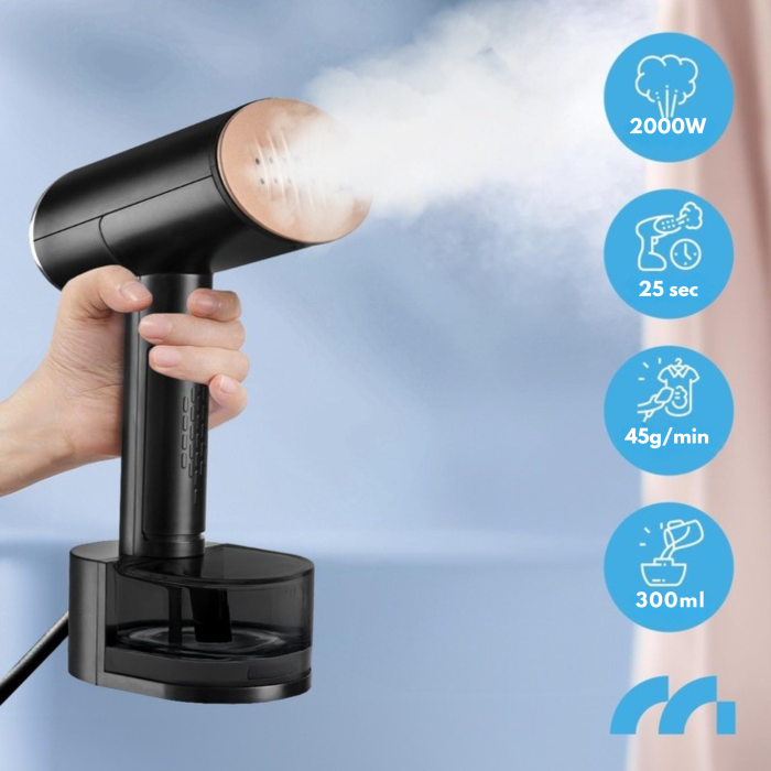 Fier de calcat cu abur portabil 2000W VarioShop®, calcare rapida, verticala si orizontala, sigur pentru toate tesaturile [5]