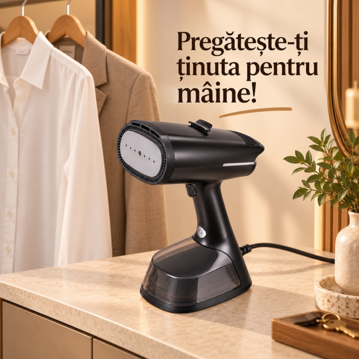 Fier de calcat cu abur portabil VarioShop®, 1400W, calcare usoara cu functie de aspirare, 2 trepte de abur, rezervor 270 ml [8]