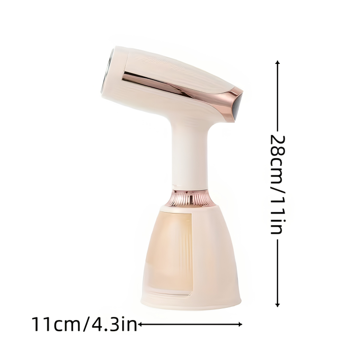 Fier de calcat vertical cu abur VarioShop®, portabil, 1500W, rezervor 280 ml, talpa ceramica, incalzire rapida 15 secunde, perie inclusa, bej [8]