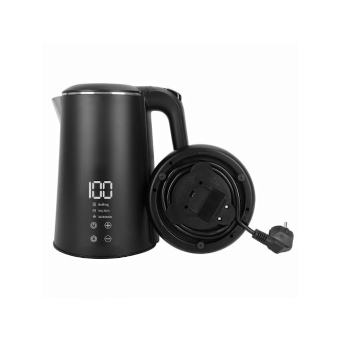 Fierbător Electric VarioShop, 1500W, 1.6L, Negru Mat, Panou Tactil, Funcție Mentinere Temperatură [13]