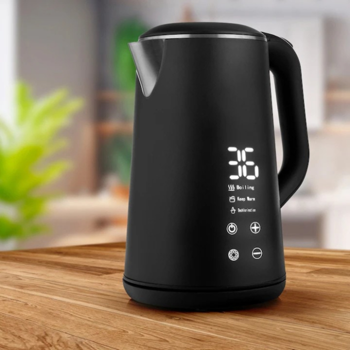 Fierbător Electric VarioShop, 1500W, 1.6L, Negru Mat, Panou Tactil, Funcție Mentinere Temperatură [11]
