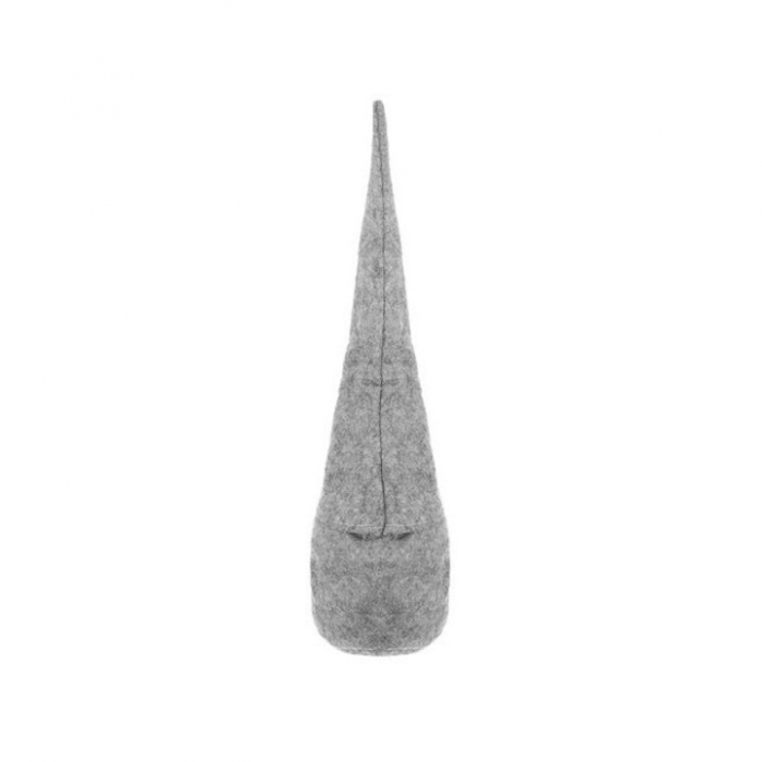 Figurina decorativa gnom de Craciun VarioShop®, decoratiune unica, ideal pentru cadou, material textil, 30 x 8 cm, Gri [8]
