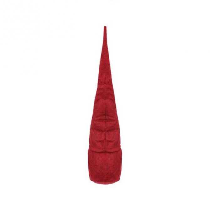 Figurina decorativa gnom de Craciun VarioShop®, decoratiune unica, ideal pentru cadou, material textil, 30 x 8 cm, Rosu [6]