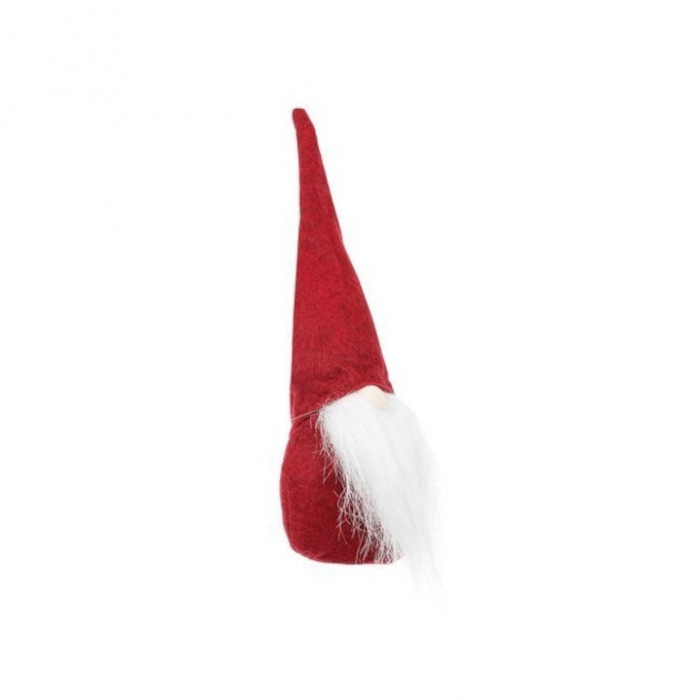 Figurina decorativa gnom de Craciun VarioShop®, decoratiune unica, ideal pentru cadou, material textil, 30 x 8 cm, Rosu [8]