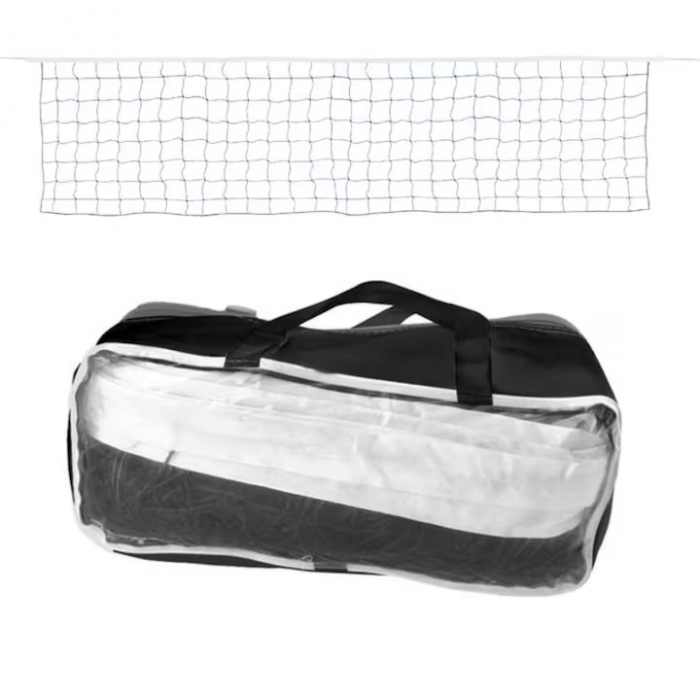 Fileu VarioShop® pentru volei, badminton si tenis, Plasa rezistenta, Cadru durabil, Geanta de transport cu fermoar si maner inclusa, Dimensiune 9.5 x 1 m, Negru [10]