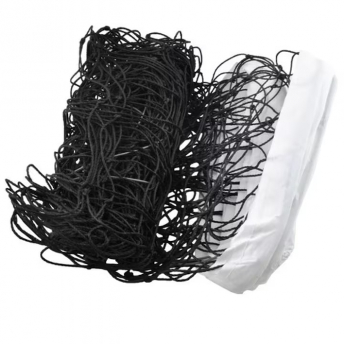Fileu VarioShop® pentru volei, badminton si tenis, Plasa rezistenta, Cadru durabil, Geanta de transport cu fermoar si maner inclusa, Dimensiune 9.5 x 1 m, Negru [12]