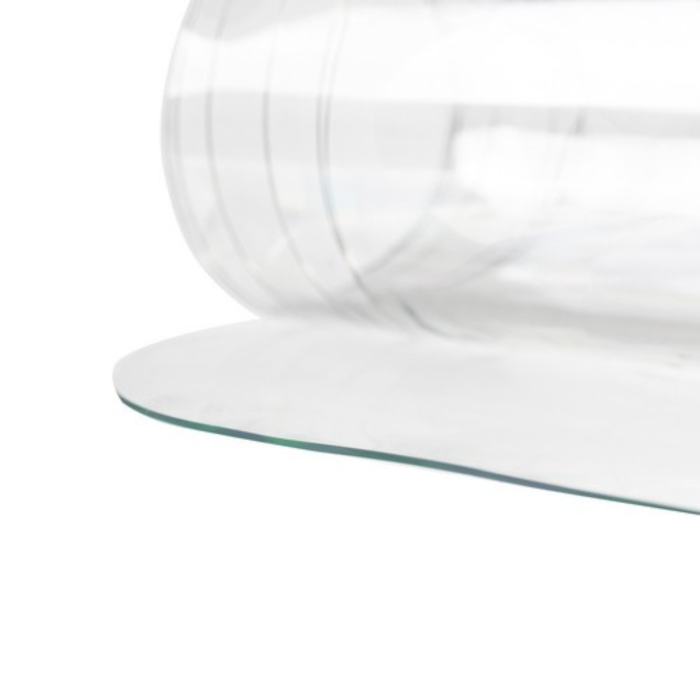 Folie protectie masa VarioShop®, efect de sticla, impermeabila, rezistenta la uzura, margini rotunjite, grosime 1 mm, 120 x 60 cm, Transparent [22]