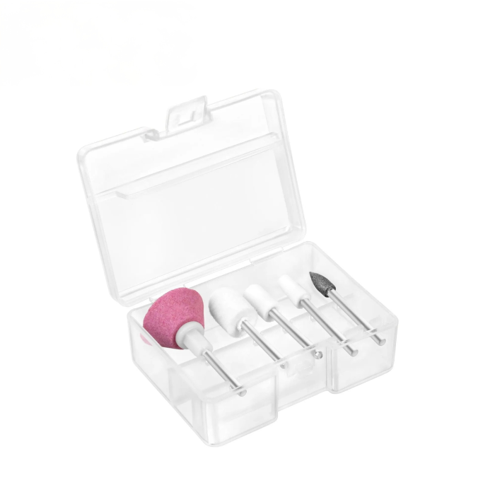 Freza de unghii VarioShop®, fara fir, pentru manichiura si pedichiura, 3 viteze, rotatie dreapta/stanga, afisaj LED, USB-C, 18.000 RPM, 6 capete incluse, statie de incarcare, negru [5]