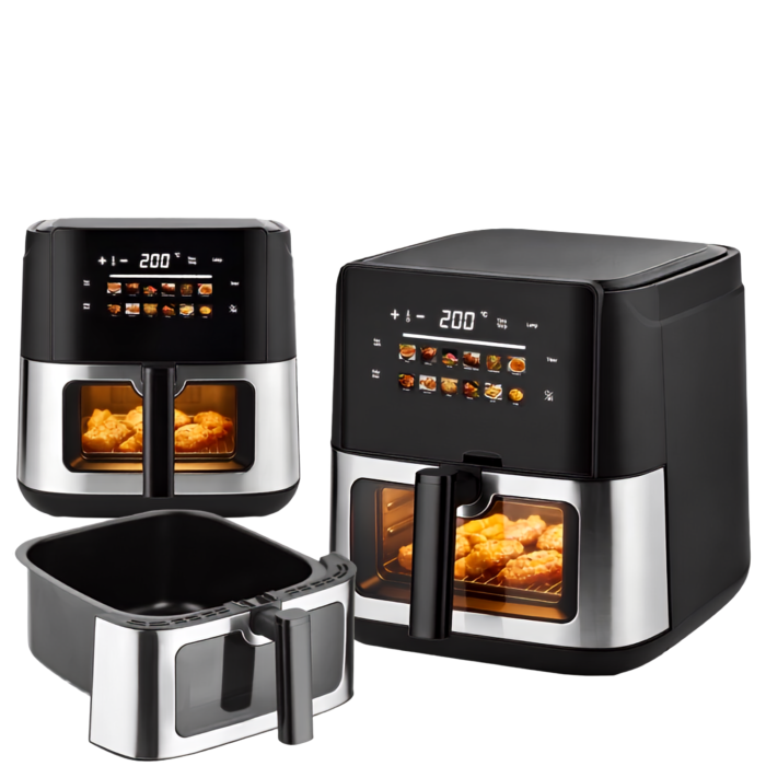 Friteuza cu aer cald VarioShop®, 8L, gatire fara ulei pentru preparate crocante, 12 programe automate, 1700W, 42 x 31 x 35 cm, negru [3]