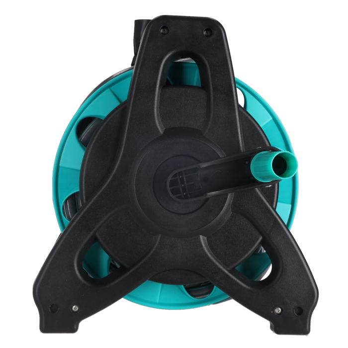 Furtun pentru gradina cu tambur retractabil 30m VarioShop®, pistol aspersor multifunctional, suport montare, sistem complet irigare [5]