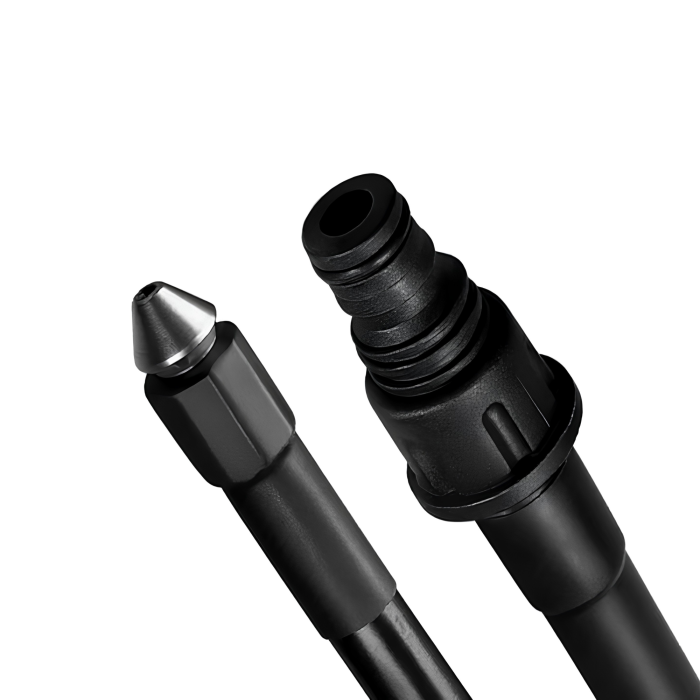 Furtun presiune VarioShop®, pentru curatarea tevilor, scurgeri si pavaje, compatibil cu aparat de spalat cu presiune, 20 m, 4 adaptoare, max 138 bar [8]