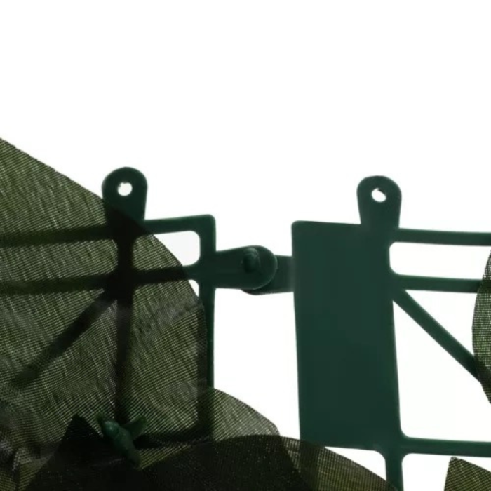 Gard viu artificial VarioShop®, pentru balcon si gradina, 6 panouri 50x50 cm, 100 cleme, 300x50 cm, montare usoara, verde [8]