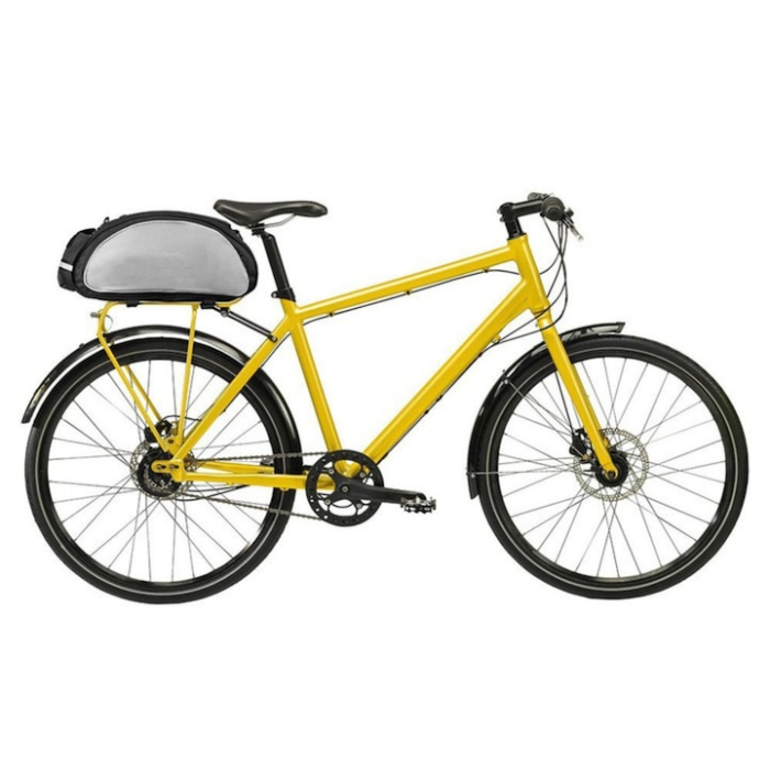 Geantă bicicletă VarioShop®, 13 L, impermeabilă, 5 compartimente, pentru portbagaj, curea de umăr, benzi reflectorizante, negru/gri [11]