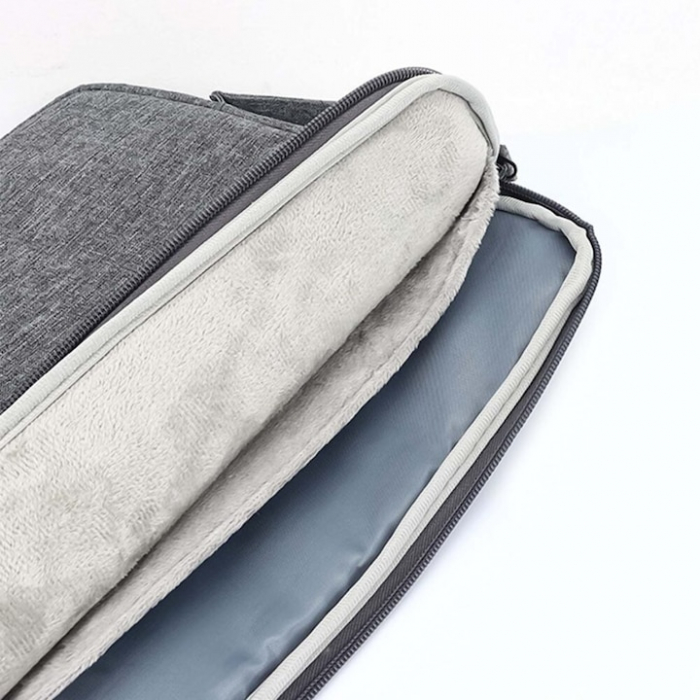 Geanta pentru laptop VarioShop®, 13.3 inch, rezistenta la apa, 4 buzunare, compatibila cu Apple MacBook Air, MacBook Pro Touch Bar, Dell, Asus, 35 x 24 x 2.5 cm, Gri [8]