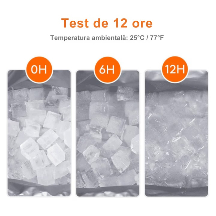 Geanta termica mare 40l VarioShop®, pentru plaja sau calatorii, tesatura impermeabila, interior izolat cu spuma, 2 pachete racire, curea reglabila si manere rezistente, 47 x 28.5 x 30 cm, Gri [3]