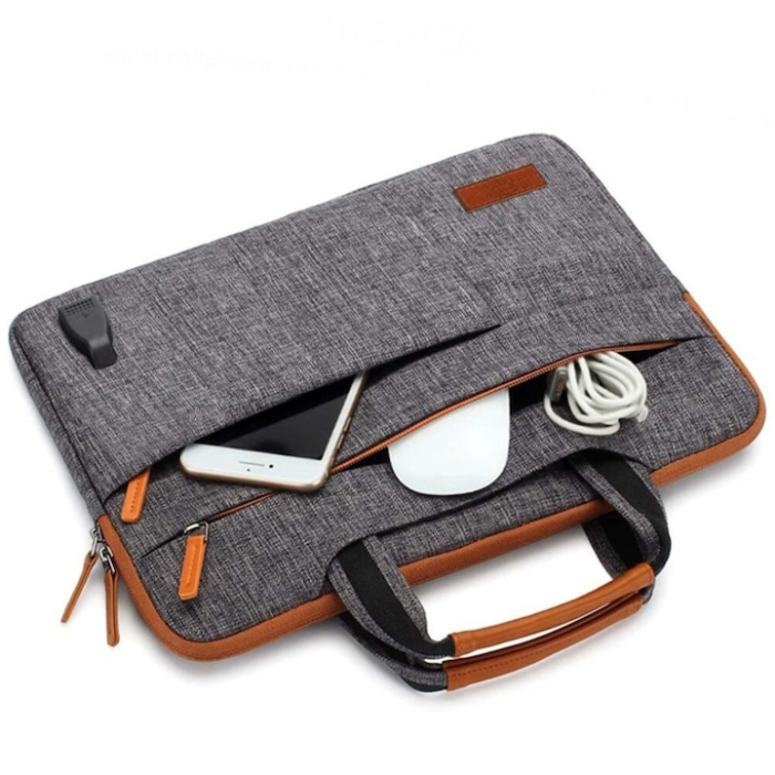 Geanta Universala VarioShop®, pentru Laptop 15.6 inch, Rezistenta la Apa, Curea Detasabila, Design Clasic si Elegant, Compatibila laptop Apple MacBook Air, MacBook Pro Touch Bar, Asus, Acer, Dell, Hua [6]