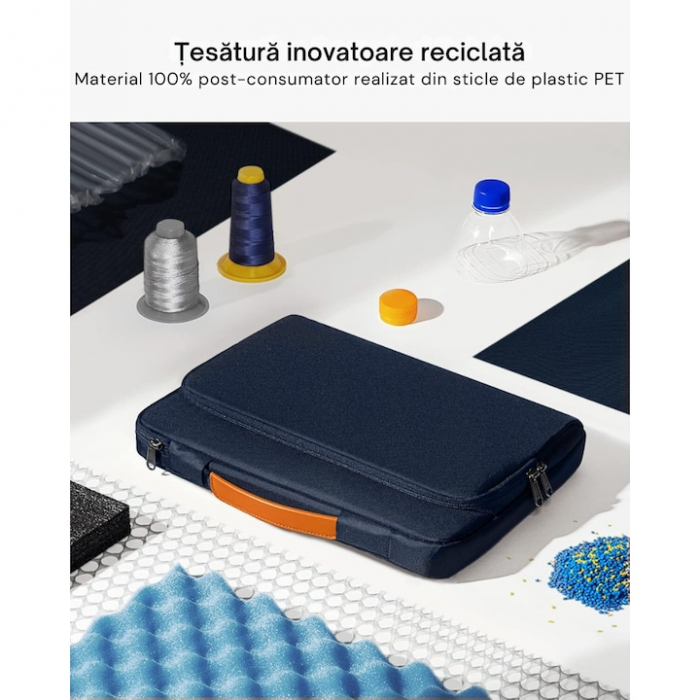 Geanta Universala VarioShop®, pentru Laptop 15.6 inch, Rezistenta la Apa, Design Clasic si Elegant, Compatibila laptop Apple MacBook Air, MacBook Pro Touch Bar, Asus, Acer, Dell, Huawei, 39 x 4.5 x 28 [3]