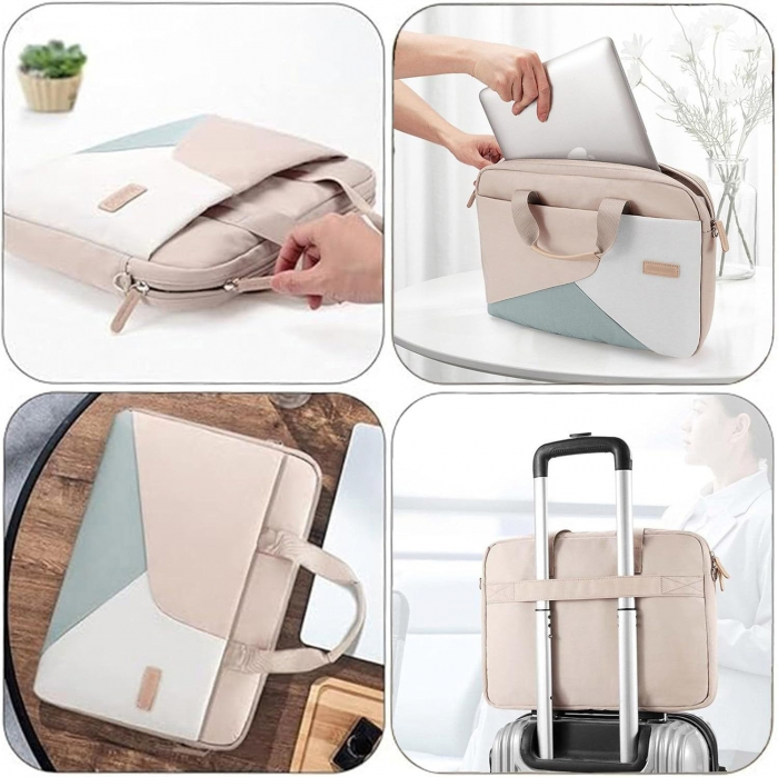 Geanta Universala VarioShop®, pentru Laptop 15.6 inch, Rezistenta la Apa, Sistem Prindere Valiza, Design Elegant, Compatibila laptop Apple MacBook Air, MacBook Pro Touch Bar, Asus, Acer, Dell, Huawei, [4]