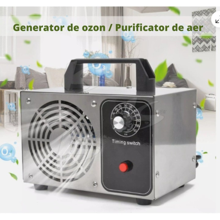 Generator de ozon portabil VarioShop®, eficienta 20.000 mg/h, pentru dezinfectia aerului si obiectelor in camere si masini, cronometru 60 minute [2]