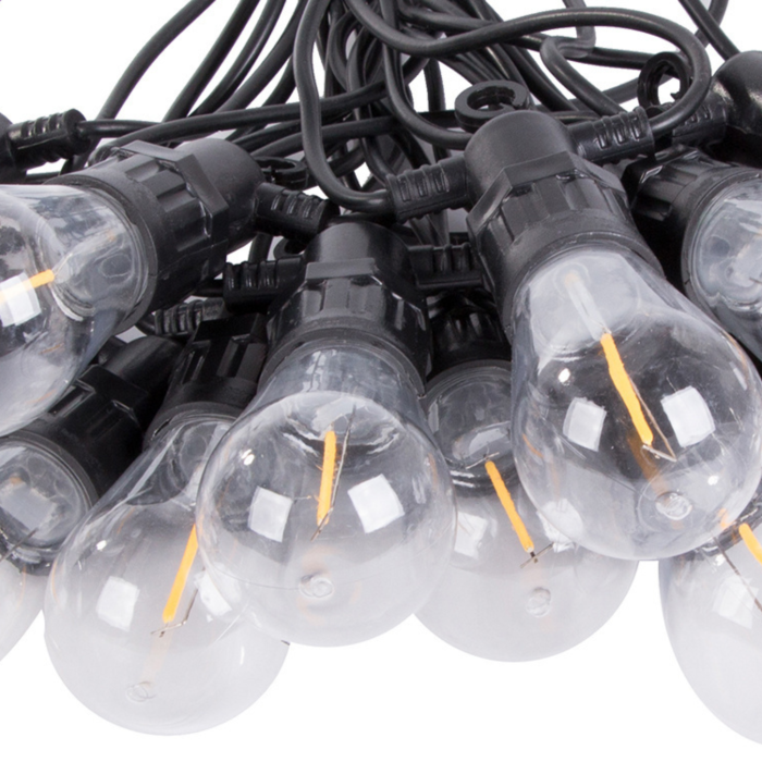 Ghirlanda decorativa VarioShop®, pentru gradina, terasa, balcon, exterior si interior, cu 10 LED-uri, IP44, 10 m, lumina alb cald [7]