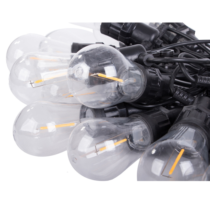 Ghirlanda luminoasa exterior VarioShop®, pentru gradina, terasa si balcon, cu 15 LED-uri, IP44, 15 m, alb cald [11]